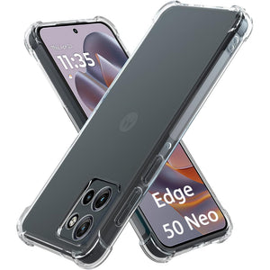 Clear Silicon TPU Back Cover Case for Motorola Edge 50 Pro Ultra Fusion Neo