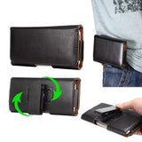 Flip Leather Pouch Case with 360° Rotating Belt Clip