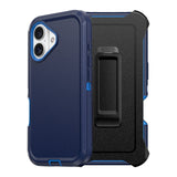 Shockproof Armor Hard Plastic Case with Belt Clip for iPhone 16 Plus Pro Max