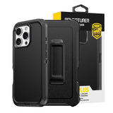 Shockproof Armor Hard Plastic Case with Belt Clip for iPhone 16 Plus Pro Max