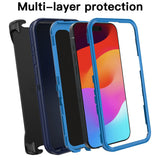 Shockproof Armor Hard Plastic Case with Belt Clip for iPhone 16 Plus Pro Max