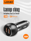 LDNIO 36W Quick Dual USB Super Fast Car Charger C503Q