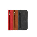 Wallet Leather Case Card Slots Zipper Wrist Strap for iPhone 12 / Pro / Pro Max