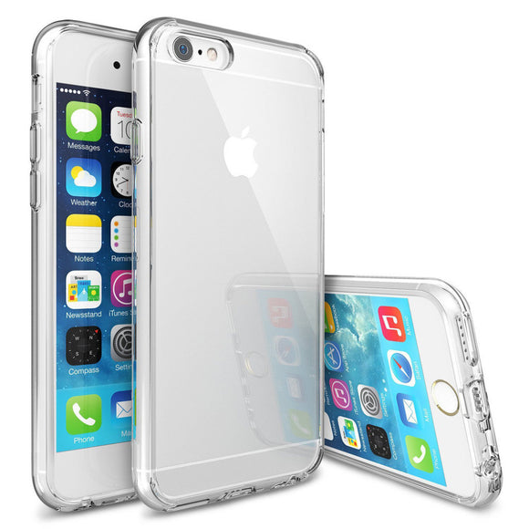 Clear Silicon TPU Back Cover Case for iPhone 6 Plus / 6S Plus