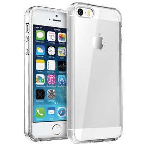 Clear Silicon TPU Back Cover Case for iPhone 5 / 5S / SE 2016 (1st Gen)