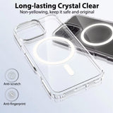 Clear Hybrid Magsafe Case with Magnetic Ring for iPhone 16 Plus Pro Max