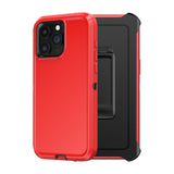 Shockproof Armor Hard Plastic Case with Belt Clip for iPhone 15 Plus Pro Max