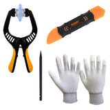 Mobile Phone & Tablet Repair Tools Set LCD Opening Pliers Gloves Spudger