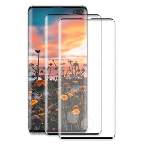 2 PCs Full Coverage Tempered Glass Screen Protector for Samsung S10+ G975