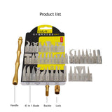 B&R X4301 43 in 1 CPU NAND IC Chip Remover Blade Knife Tool Set for Mobile Phone Repair