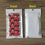 White/Clear Resealable Plastic Seal Bags Retail Packaging Pouches With Hang Hole Various Sizes