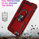 Heavy Duty Case with 360° Rotating Ring Kickstand for iPod Touch 7/iPod Touch 6/iPod Touch 5