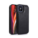 Back Magnetic Flip Leather Wallet Cover Case With Card Slots for iPhone 12/12 Pro/12 Pro Max/12 Mini