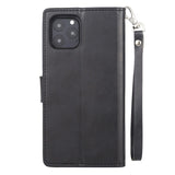 Goospery PU Leather Card-Slot Detachable Diary Case for iPhone 12 Pro Max