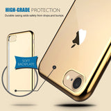 TPU Clear Crystal Rubber Soft Plating Case for iPhone 8 Plus/7 Plus