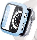 Full Cover With Tempered Glass Screen Protector for Apple Watch 44 42 40 38mm