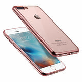 TPU Clear Crystal Rubber Soft Plating Case for iPhone 8/iPhone 7