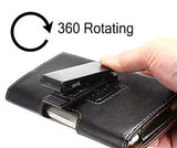 Flip Leather Pouch Case with 360° Rotating Belt Clip For iPhone Samsung and other Phones