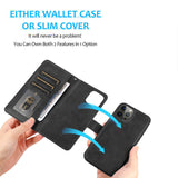 Goospery PU Leather Card-Slot Detachable Diary Case for Samsung Galaxy Note 20 Ultra